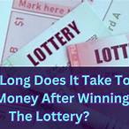 if i win the lottery how long does it take to get the money uk